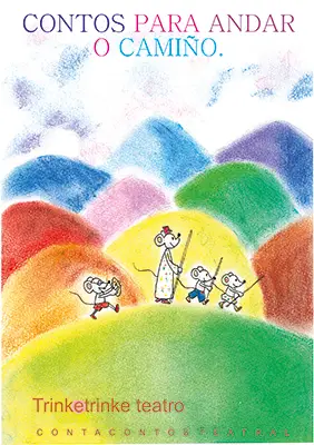 Debuxo dos ratos por montañas de cores